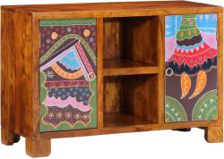 vidaXL Bufeta multicolor 90x35x60 din lemn masiv de salcam GartenMobel Dekor (4016499) Comoda