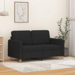 vidaXL Canapea cu 2 locuri, negru, 120 cm, material textil GartenMobel Dekor (359474) Canapea