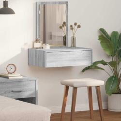 vidaXL Masa de Machiaj cu sertar Gri 60 x 40 x 70 cm Lemn compozit GartenMobel Dekor (865195)