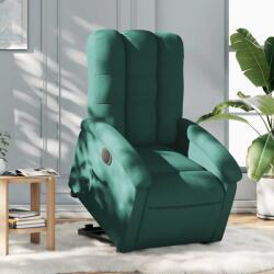 vidaXL Fotoliu electric rabatabil cu ridicare, verde închis, textil GartenMobel Dekor (3204122)