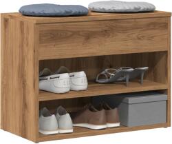 vidaXL Bancheta pantofar stejar artizanal 60x30x45 cm, lemn prelucrat GartenMobel Dekor (856755) Pantofar