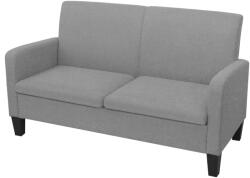 vidaXL Canapea cu 2 locuri, 135 x 65 x 76 cm, gri deschis GartenMobel Dekor (244708) Canapea
