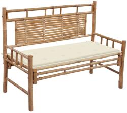 vidaXL Banca de gradina cu perna, 120 cm, bambus GartenMobel Dekor (3063878)