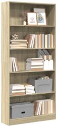 vidaXL Biblioteca, stejar sonoma, 80x24x176 cm, lemn prelucrat GartenMobel Dekor (857855) Biblioteca