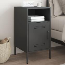 vidaXL Noptiera, negru, 36x39x68 cm, otel laminat la rece GartenMobel Dekor (843066)