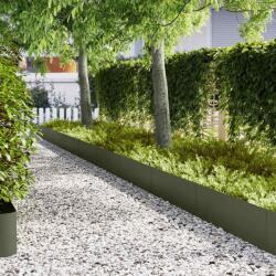 vidaXL Margine pentru gazon 50 pcs Verde masliniu 100 x 0.05 x 20 cm GartenMobel Dekor (3335791)