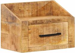 vidaXL Noptiera maro din lemn masiv de mango, 40x30x30 cm, cu 1 sertar (374094)