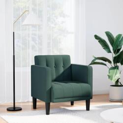 vidaXL Canapea scaun cu cotiere, verde închis, 53 cm, textil GartenMobel Dekor (4100546)