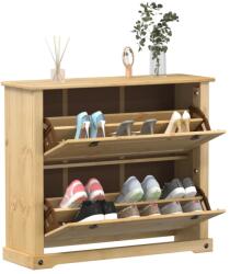 vidaXL Dulap pantofi "Corona", 99x32x85 cm, lemn masiv de pin GartenMobel Dekor (4002785) Pantofar