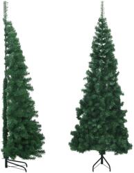 vidaXL Brad de Craciun artificial de colt, verde, 240 cm, PVC GartenMobel Dekor (329166)
