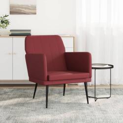 vidaXL Fotoliu, rosu vin, 61x78x80 cm, piele artificiala GartenMobel Dekor (351396)