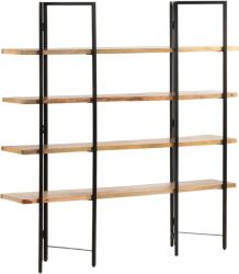 vidaXL Biblioteca cu 4 niveluri, 160x35x160 cm, lemn masiv de mango GartenMobel Dekor (286603) Biblioteca
