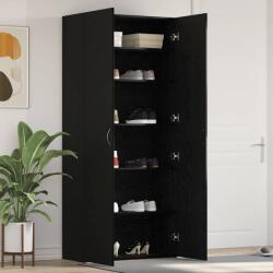 vidaXL Dulap pentru pantofi Negru 80 x 35.5 x 180 cm Lemn compozit GartenMobel Dekor (3333845) Pantofar