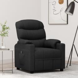 vidaXL Fotoliu rabatabil electric, negru, material textil GartenMobel Dekor (3143493)