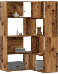 vidaXL Biblioteca 4 niveluri lemn vechi 85x85x140 cm lemn prelucrat GartenMobel Dekor (3307817) Biblioteca