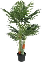 vidaXL Palmier artificial cu 3 trunchiuri, verde, 120 cm, PP GartenMobel Dekor (4010674)