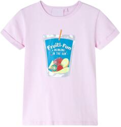vidaXL Tricou pentru copii, roz pal, 116 GartenMobel Dekor (10601)