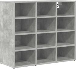 vidaXL Dulap pentru pantofi Gri beton 77, 5 x 30 x 67 cm Lemn compozit GartenMobel Dekor (808715) Pantofar