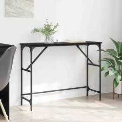 vidaXL Masa de consola Stejar Negru 100 x 32 x 75 cm Lemn compozit GartenMobel Dekor (882207)