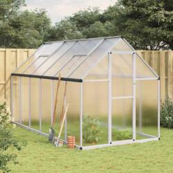 vidaXL Sere cu cadru de baza, argintiu, 334x169x195 cm, aluminiu GartenMobel Dekor (3266326)