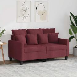 vidaXL Canapea cu 2 locuri, rosu vin, 120 cm, material textil GartenMobel Dekor (359265) Canapea