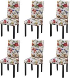 vidaXL Scaune de bucatarie, 6 buc. , multicolor, material textil GartenMobel Dekor (272505)