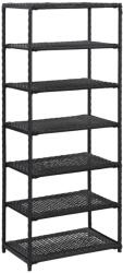 vidaXL Pantofar, negru, 50x30x120 cm, poliratan GartenMobel Dekor (46977) Pantofar
