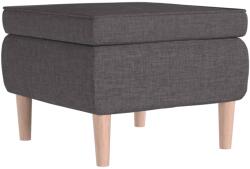 vidaXL Scaun cu picioare din lemn, gri închis, material textil GartenMobel Dekor (329447)
