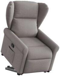 vidaXL Fotoliu rabatabil cu ridicare pe verticala, gri taupe, textil GartenMobel Dekor (3303381)