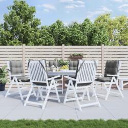 vidaXL Perne scaun cu spatar mic, 6 buc. , gri, textil oxford GartenMobel Dekor (377676)