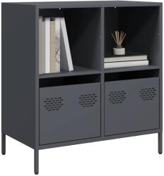 vidaXL Dulap, antracit, 68x39x73, 5 cm, otel laminat la rece GartenMobel Dekor (851360) Comoda
