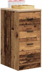 vidaXL Dulap depozitare garaj lemn vechi 40x51x85 cm lemn masiv de pin GartenMobel Dekor (860596) Comoda
