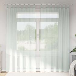 vidaXL Perdele Voile cu Bucle 2 buc Gri deschis 140x245 cm GartenMobel Dekor (4102299)
