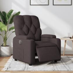 vidaXL Fotoliu rabatabil electric, maro închis, material textil GartenMobel Dekor (3204691)