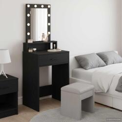vidaXL Masa de Machiaj cu sertar Negru 50 x 41 x 140 cm Lemn compozit GartenMobel Dekor (865155)