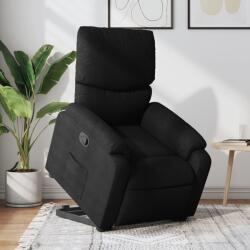 vidaXL Fotoliu rabatabil cu ridicare pe verticala, negru, textil GartenMobel Dekor (3204826)
