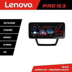 Lenovo Navigatie VW Jetta 2011-2018 Lenovo PRO 12.3 QLED, 8GB RAM, 256GB, 4G (KIT-JETTA-15+PRO-12.3-8+256+KIT-10-9)
