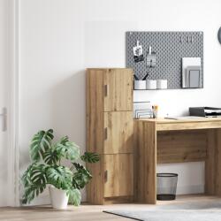 vidaXL Highboard stejar artizanal 31.5 x 32 x 124 cm Lemn compozit GartenMobel Dekor (869353) Comoda