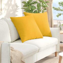 vidaXL Perne pentru canapea 2 pcs Galben Deschis 80 x 80 cm GartenMobel Dekor (42014081)