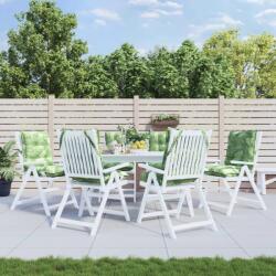 vidaXL Perne de scaun spatar jos, 6 buc. , model frunze, textil oxford GartenMobel Dekor (377730)