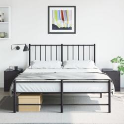 vidaXL Noptiere, 2 buc. , negru, 34, 5x39x44 cm, otel GartenMobel Dekor (841608)