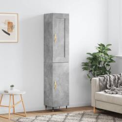 vidaXL Dulap înalt, gri beton, 34, 5x34x180 cm, lemn prelucrat GartenMobel Dekor (3200117) Comoda