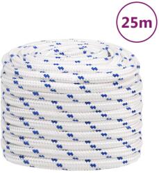 vidaXL Franghie de barca, alb, 20 mm, 25 m, polipropilena GartenMobel Dekor (152314)