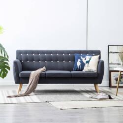vidaXL Canapea 3 locuri, tapiterie textila, 172x70x82 cm, gri închis GartenMobel Dekor (247125) Canapea