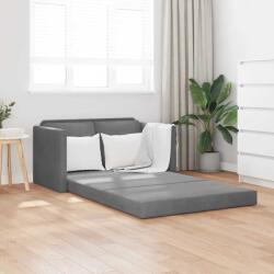 vidaXL Canapea extensibila de podea 2 în 1, gri închis, 122x204x55 cm GartenMobel Dekor (353958) Canapea