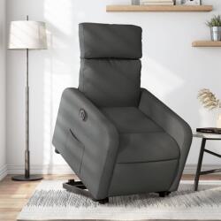 vidaXL Fotoliu electric rabatabil cu ridicare, gri închis, textil GartenMobel Dekor (3206718)