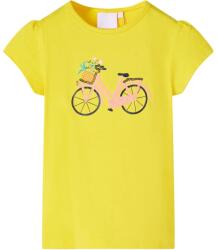 vidaXL Tricou pentru copii, galben, 128 GartenMobel Dekor (11067)