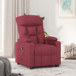 vidaXL Fotoliu rabatabil electric, rosu vin, material textil GartenMobel Dekor (3098818)