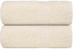 vidaXL Prosoape pentru oaspeti 2 buc crem 30x50cm 360 g/m2 100% bumbac GartenMobel Dekor (136995) Prosop