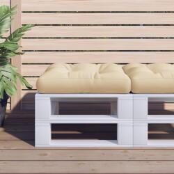 vidaXL Perna de paleti, bej, 60x60x12 cm, material textil GartenMobel Dekor (360450)